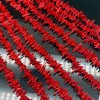 Каменные бусины, Коралл, красный, тонированный, Фриформы, Палочки, размер ~10х1,5 мм, длина нити 37 см