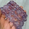 Каменные бусины, Аметист, лавандовый, шарик гладкий, 14-14,5 мм, длина нити 20 см