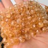 Каменные бусины, Цитрин, шарик огранка, 10 мм, длина нити 19 см