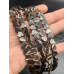 Каменные бусины, Перламутр шоколадный, тонированный, сердечки, 8х3 мм, длина нити 38 см арт. 16279