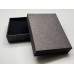 Подарочная коробочка, с ложементом, картонная, чёрная, блестящая, размер 110х80х25 мм арт. 14011