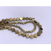Каменные бусины, Гематит синтетический, золото, клевер, размер 4 мм, нить 38 см арт. 17161