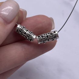 Разделитель, (широкое отверстие), тайское серебро, размер 14,5х6 мм, цена за 1 шт.