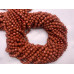 Каменные бусины, Яшма, красная, шарик огранка, 4,5 мм, длина нити 38 см арт. 16121