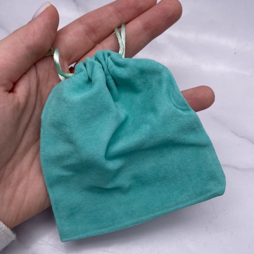 Мешочек, велюр, размер 11 х 8,5 см, Тиффани