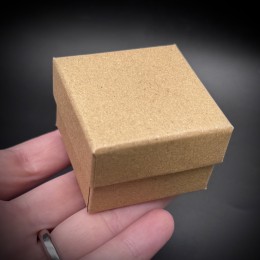 Подарочная коробочка, с ложементом, цвет крафт, размер 50х50х30 мм, цена за шт