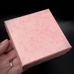 Подарочные коробочки, с ложементом, 12 шт, цвет розовый, размер 90х90х30 мм, цена за упаковку 12 шт