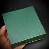Подарочные коробочки на магните, 12 шт, цвет темно-зеленый, размер 90х90х35 мм, цена за упаковку 12шт