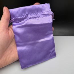 Мешочки, атласные, 10 шт, размер 10х15 см, цвет фиолетовый