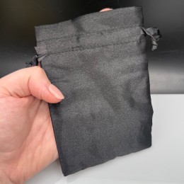 Мешочки, атласные, 10 шт, размер 10х15 см, цвет черный