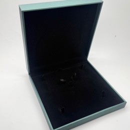 Футляр, для колье / комплекта, экокожа, цвет зеленый, 19х19х4,5 см, цена за шт