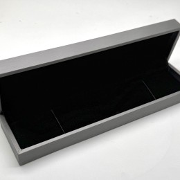 Футляр, пенал, для четок, кулона, браслета, экокожа, цвет серый, 22х5х3 см, цена за шт