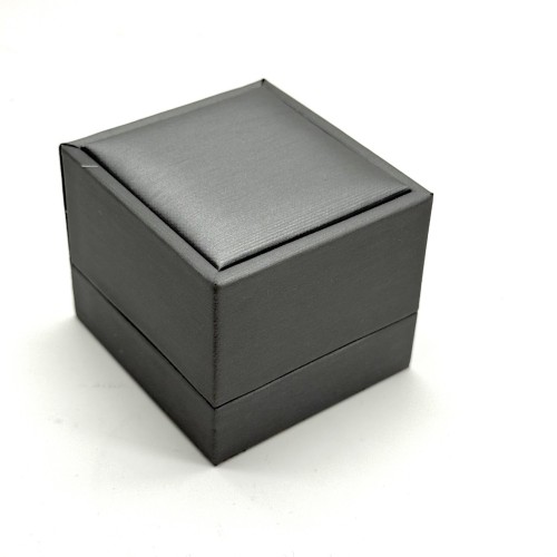 Футляр, для кольца, экокожа, цвет серый, 5х5х5 см, цена за шт