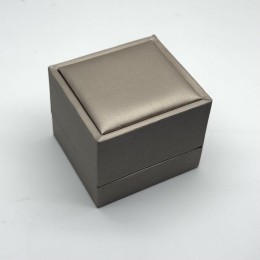 Футляр, для кольца, экокожа, цвет бежевый, 5х5х5 см, цена за шт