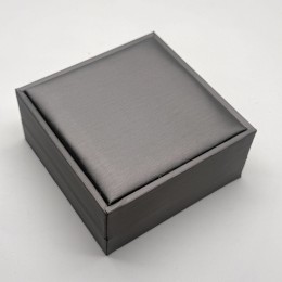 Футляр, для браслета, экокожа, цвет серый, 9х9х4 см, цена за шт