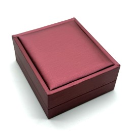 Футляр, для кулона, экокожа, цвет бордовый, 8х7х3,5 см, цена за шт