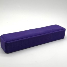 Футляр, для цепочки, бархат / флок, 22х5х3,5 см, цвет фиолетовый, цена за шт