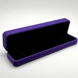 Футляр, для цепочки, бархат / флок, 22х5х3,5 см, цвет фиолетовый, цена за шт