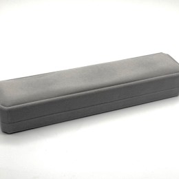 Футляр, для цепочки, бархат / флок, 22х5х3,5 см, цвет серый, цена за шт
