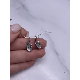 Подвеска "Пёрышко", тайское серебро, размер 16х7 мм, цена за 1 шт.