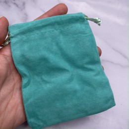 Мешочек, велюр, размер 11 х 8,5 см, Тиффани