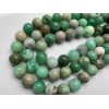 Каменные бусины, Хризопраз, шарик гладкий, 12 мм, длина нити 38 см