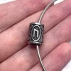 Бусина, Руны УРУЗ, (Руна силы)  , нержавеющая сталь, с чернением, размер 14х10 мм, цена за шт