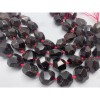 Каменные бусины, Гранат, фриформы, огранка, 17х17 мм, длина нити 38 см