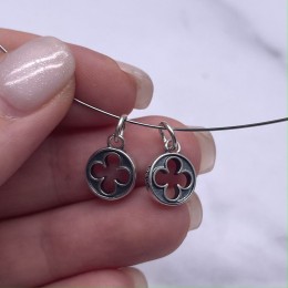 Подвеска "Клевер", тайское серебро, размер 17х10 мм, цена за 1 шт.