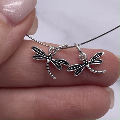 Подвеска, "Стрекоза", из тайского серебра, размер 15х12 мм