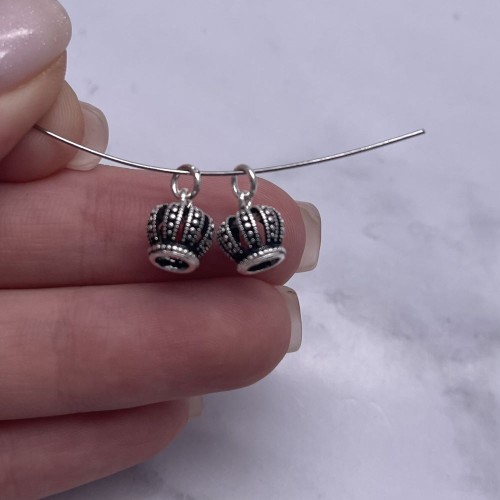 Подвеска "Корона", тайское серебро, размер 8х8 мм, цена за 1 шт.