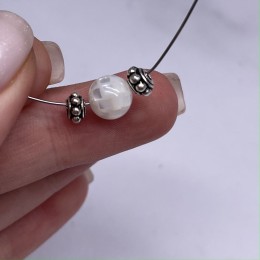 Разделитель, тайское серебро, размер 6х4 мм, цена за 1 шт.