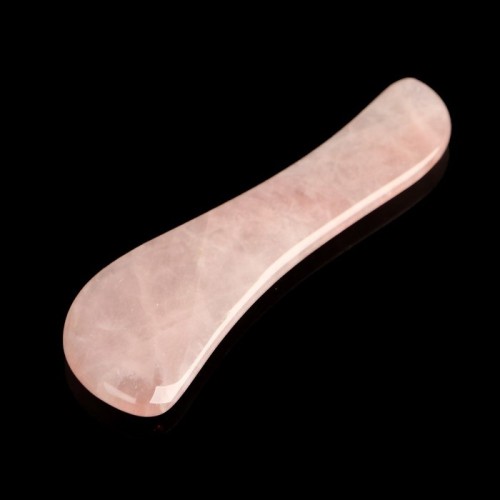 Пластина, скребок гуаша, розовый кварц "05"