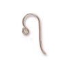 Швензы, крючок круглый с маленькой петлей 06, розовое золото, 18х19мм