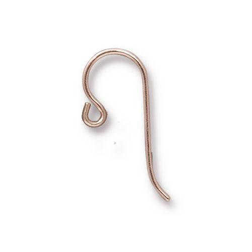 Швензы, крючок круглый с маленькой петлей 06, розовое золото, 18х19мм