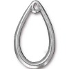 Подвеска шарм TierraCast, капля кулон подвеска слеза, родий, 33,7х20,5мм