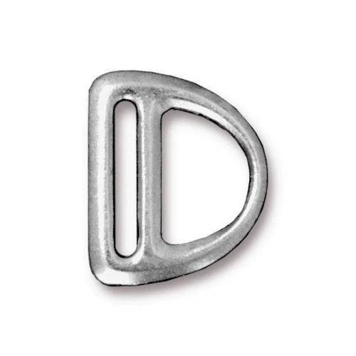 Коннектор TierraCast, родий, цена за штуку