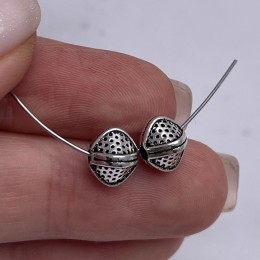 Бусина, тайское серебро, размер 7,2 мм, цена за 1 шт.