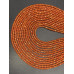 Каменные бусины, Цирконий кубический, (т.н. Циркон), оранжевый кристалл, шарик огранка, 3 мм, длина нити 38 см арт. 13100