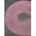 Каменные бусины, Цирконий кубический, (т.н. Циркон), розовый кристалл, шарик огранка, 2 мм, длина нити 38 см арт. 11759