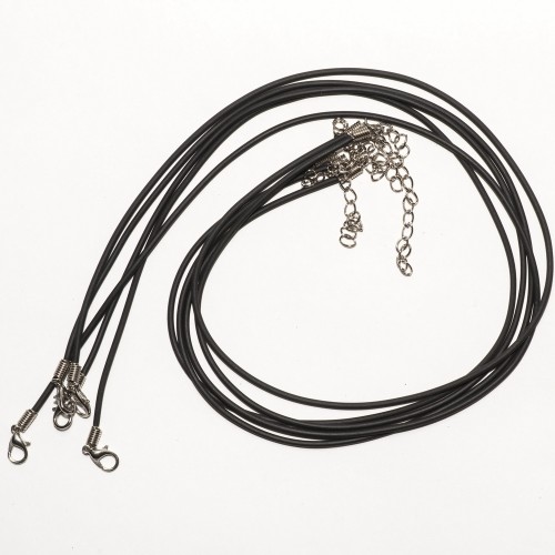 Шнуры черные, 50 см, 5 штук