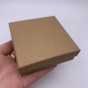 Подарочная коробочка, с ложементом, картонная, коричневая, размер 90х90х30 мм