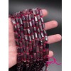 Каменные бусины, Гранат, не обработанный, столбики, 11х6,5 мм, длина нити 38 см
