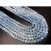 Каменные бусины, Аквамарин, Голубой Берилл, люкс, кубик, огранка, 6х6 мм, длина нити 19 см