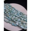 Каменные бусины, Ларимар, фриформы, 11х6 мм, длина нити 38 см