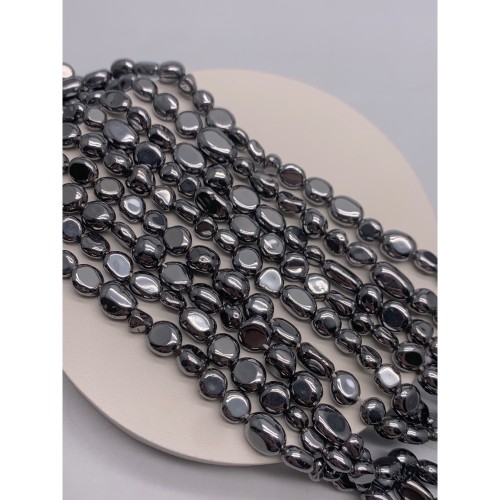 Каменные бусины, Терагерц, фриформы, 7х5 мм, длина нити 38 см