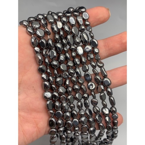 Каменные бусины, Терагерц, фриформы, 7х5 мм, длина нити 38 см