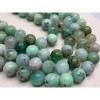Каменные бусины, Хризопраз, шарик гладкий, 14 мм, длина нити 19 см