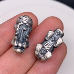 Пияо №65, Серебро, размер 23х10,5 мм, цена за 1 шт