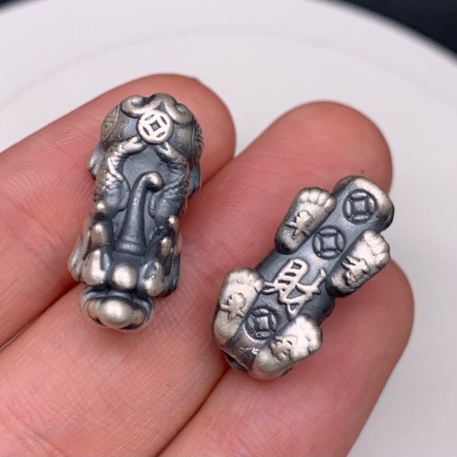 Пияо №65, Серебро, размер 23х10,5 мм, цена за 1 шт